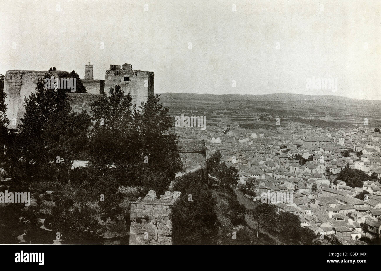 Granada Von Der Alhambra Stockfoto