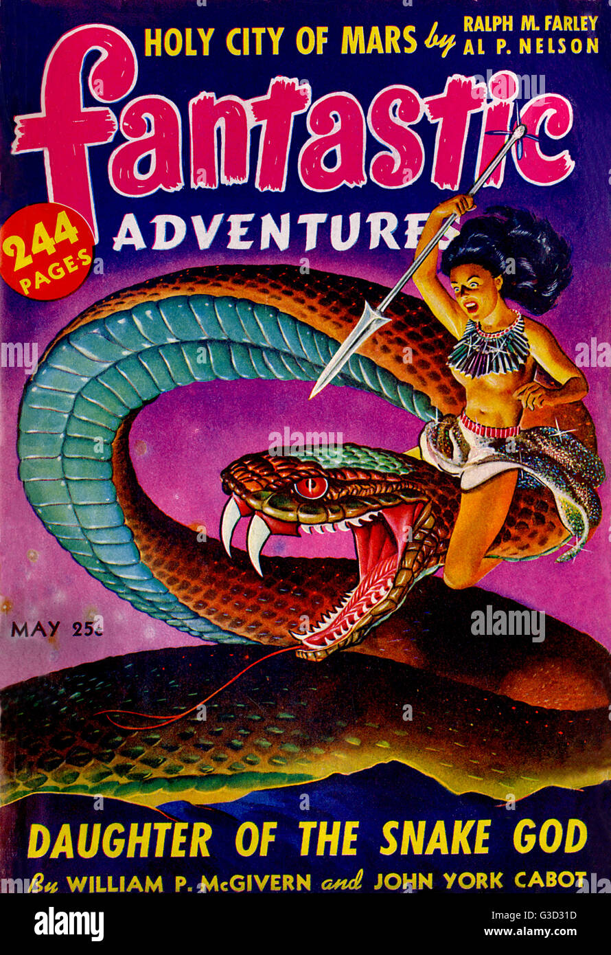 Fantastische Abenteuer - Tochter des Schlangengottes Stockfoto