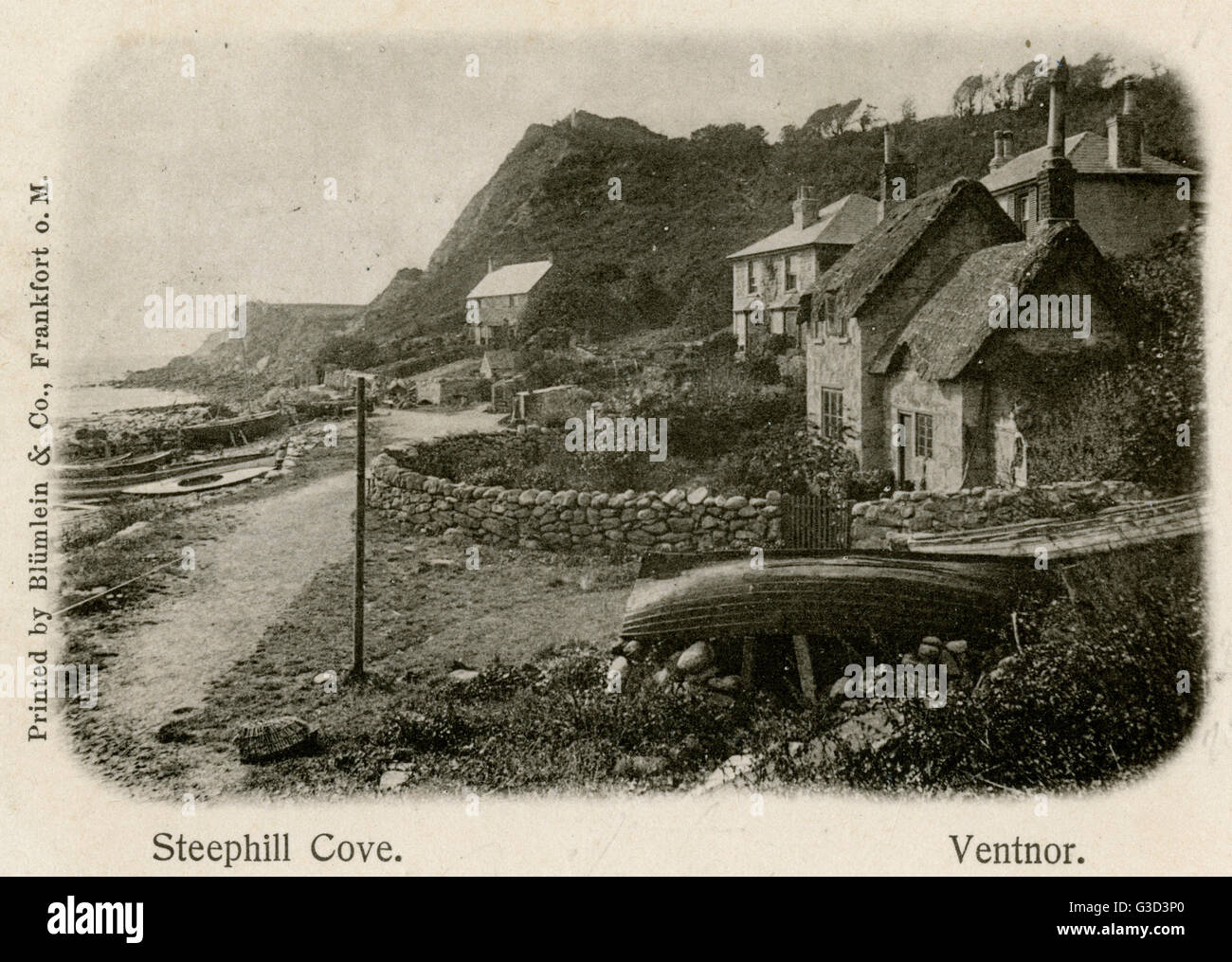 Ventnor, Isle of Wight, Hampshire - Steephill Cove Stockfoto