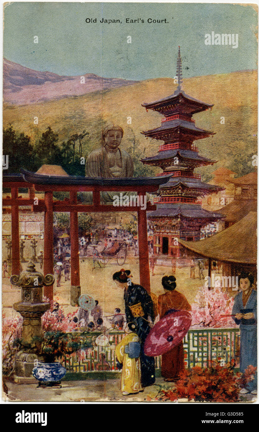 Balkan States Exhibition - Earl's Court - Altes Japan Stockfoto