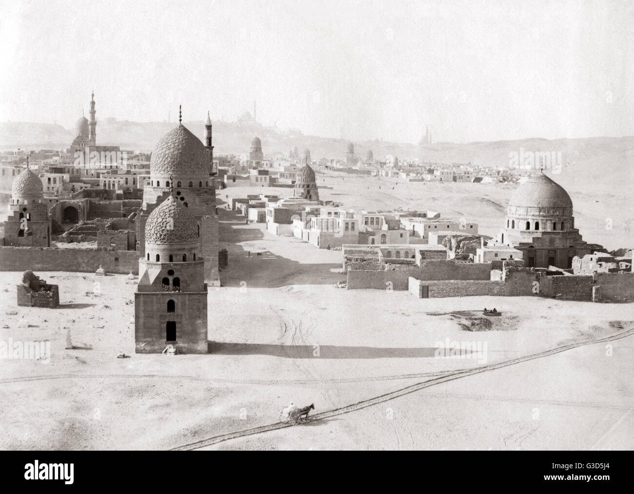Kalifen-Grabstätten, Kairo, ca. 1880er Stockfoto