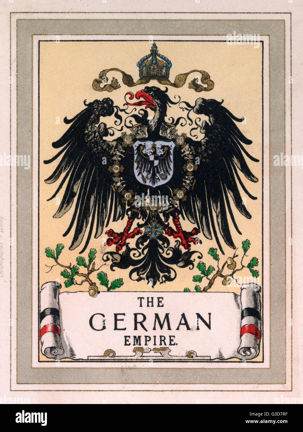 Das Wappen des Deutschen Reiches Stockfoto