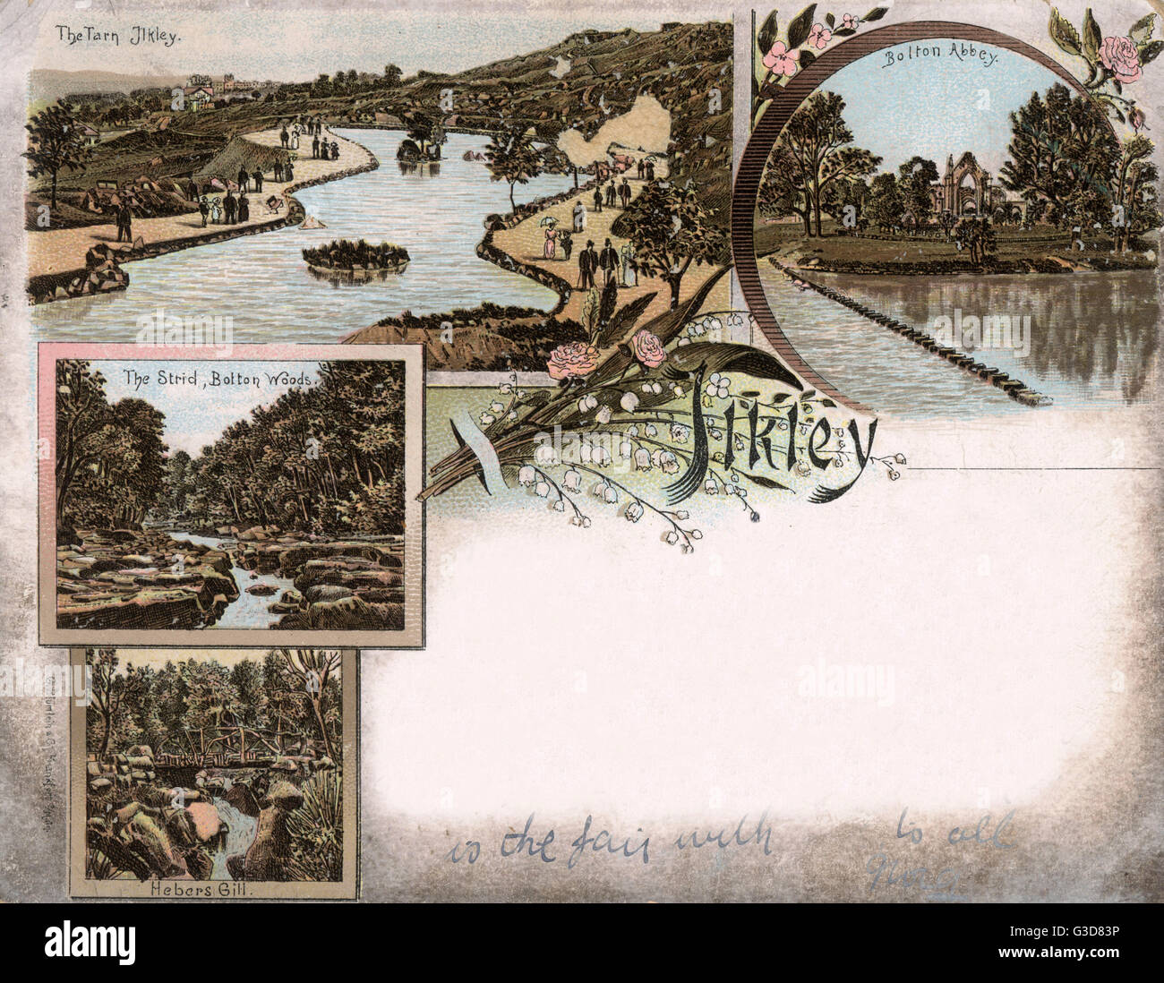 Ilkley - West Yorkshire - verschiedene Szenen in der Umgebung Stockfoto