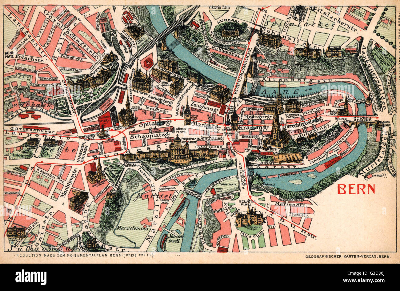 Bern stadtplan Stockfotos und bilder Kaufen Alamy