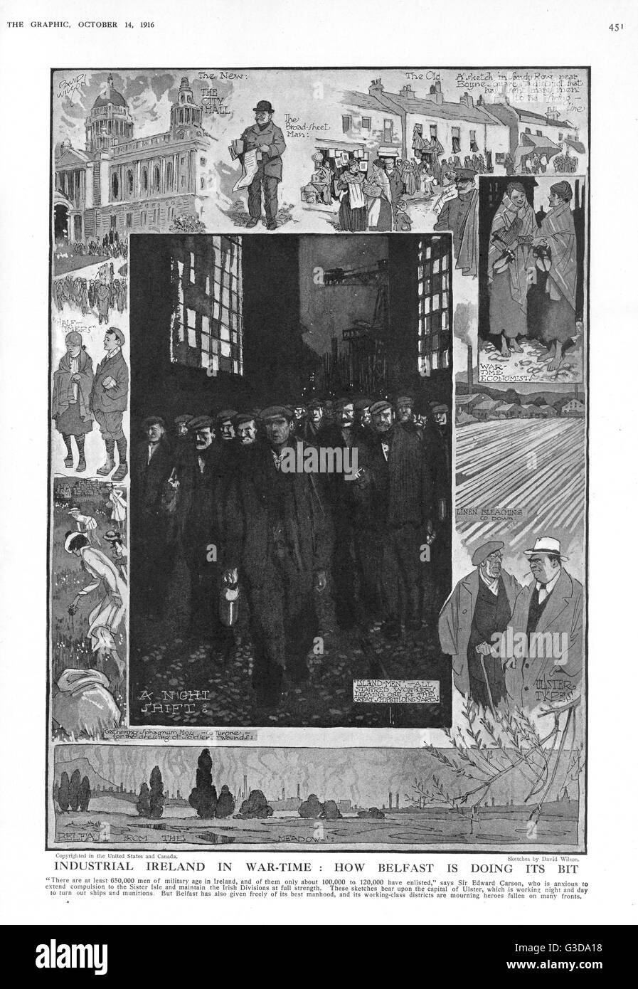 Industrielles Irland in Kriegszeiten: Wie Belfast seinen Beitrag leistet Stockfoto