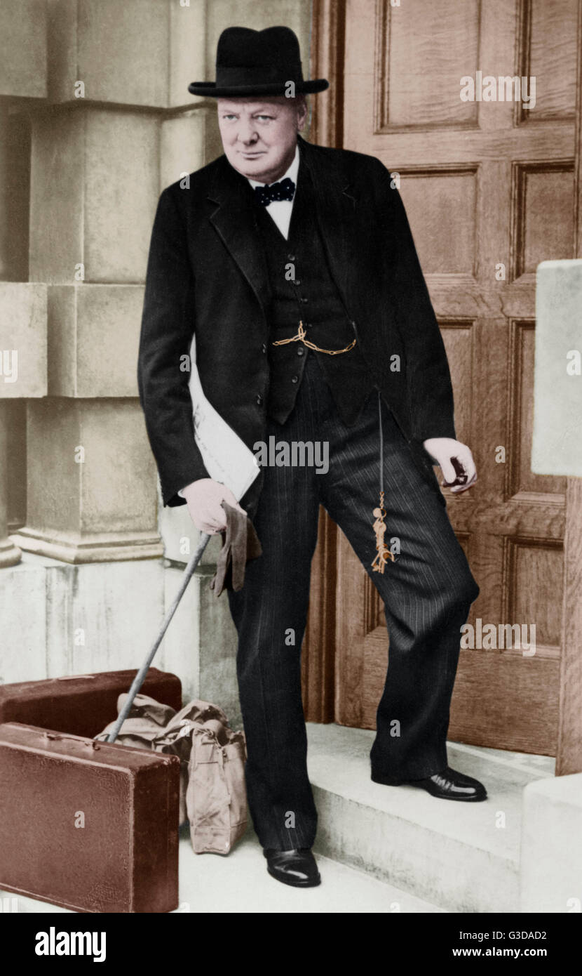 Winston Churchill - Britischer Premierminister Stockfoto
