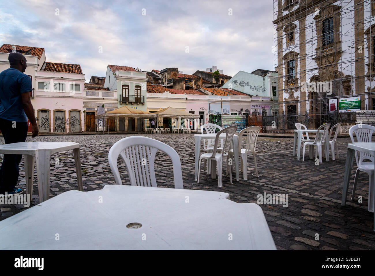 Pátio de São Pedro Platz, Recife, Pernambuco, Brasilien Stockfoto