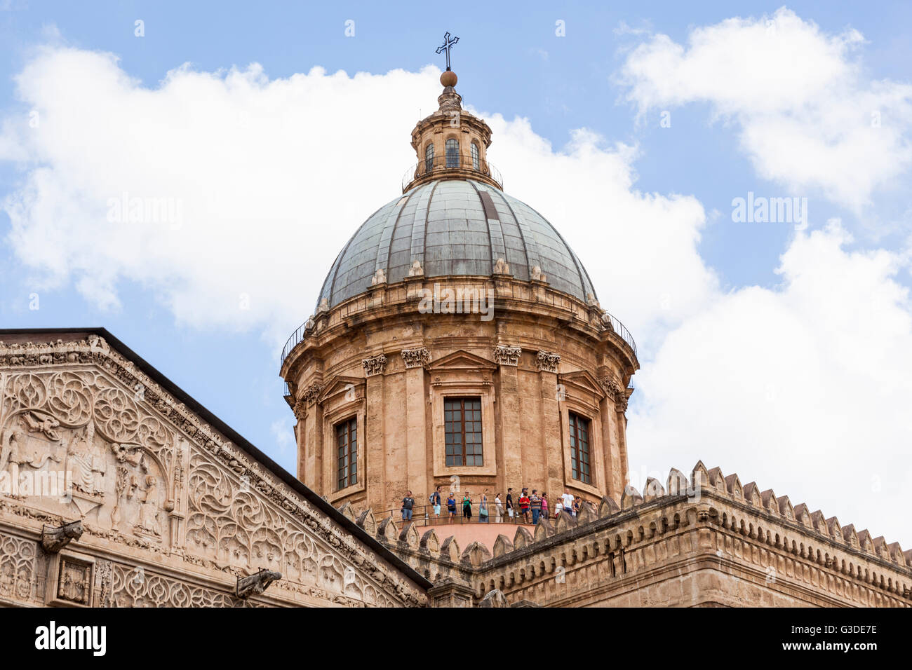 Kuppel der Kathedrale von Palermo, Palermo, Sizilien, Italien Stockfoto