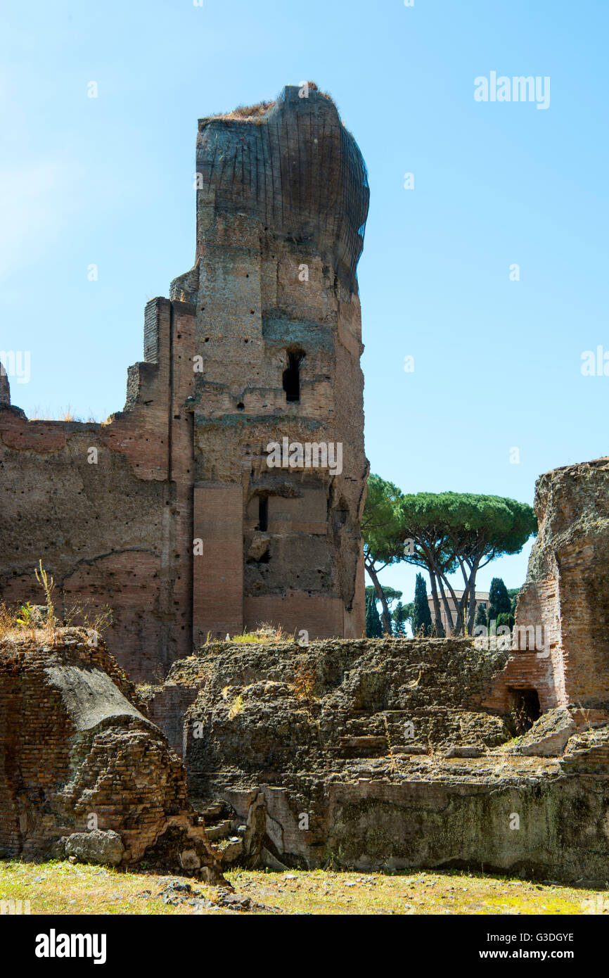 Italien, Rom, Caracalla-Thermen (Thermae Antoninianae) Stockfoto