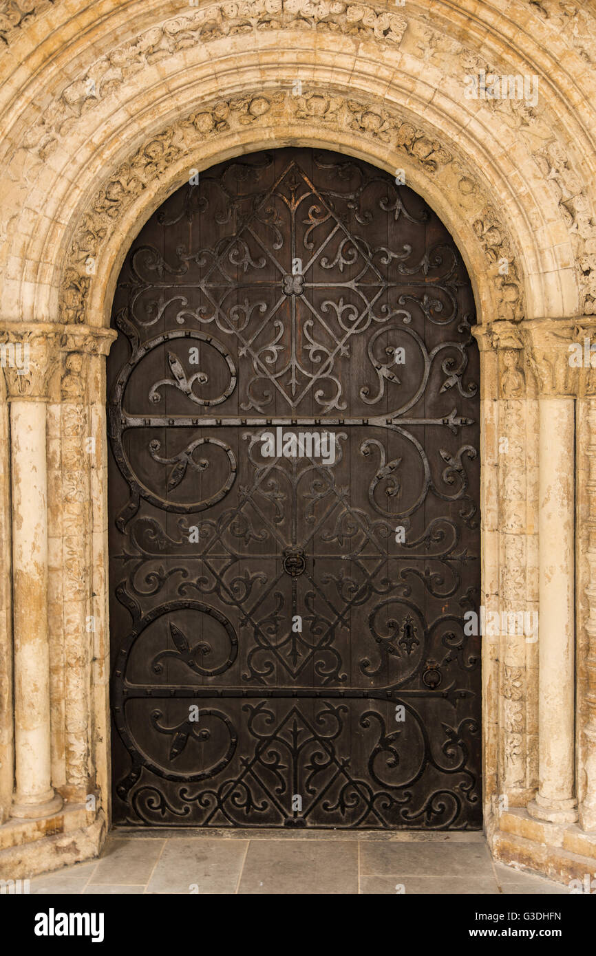 Kirche in London Außeneingang Tür Stockfoto