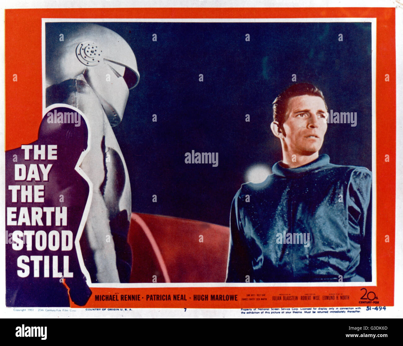 Der Tag die Erde Stand Still, auch bekannt als: Der Tag, Dem Die Erde Stillstandes, USA 1951, Regie: Robert Wise, Monia: Schloss Martin, Michael Rennie Stockfoto