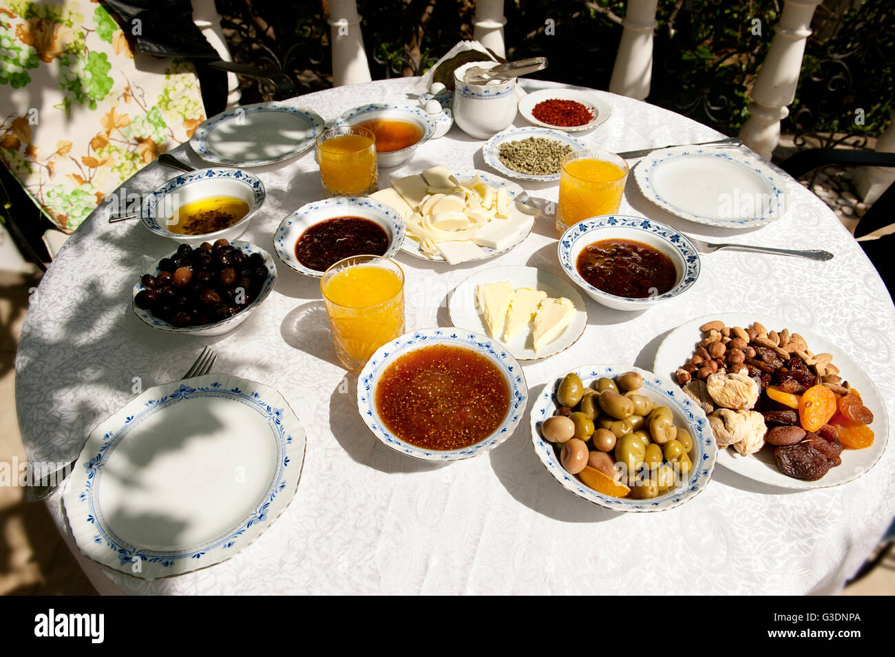 Türkisches Frühstück Stockfoto