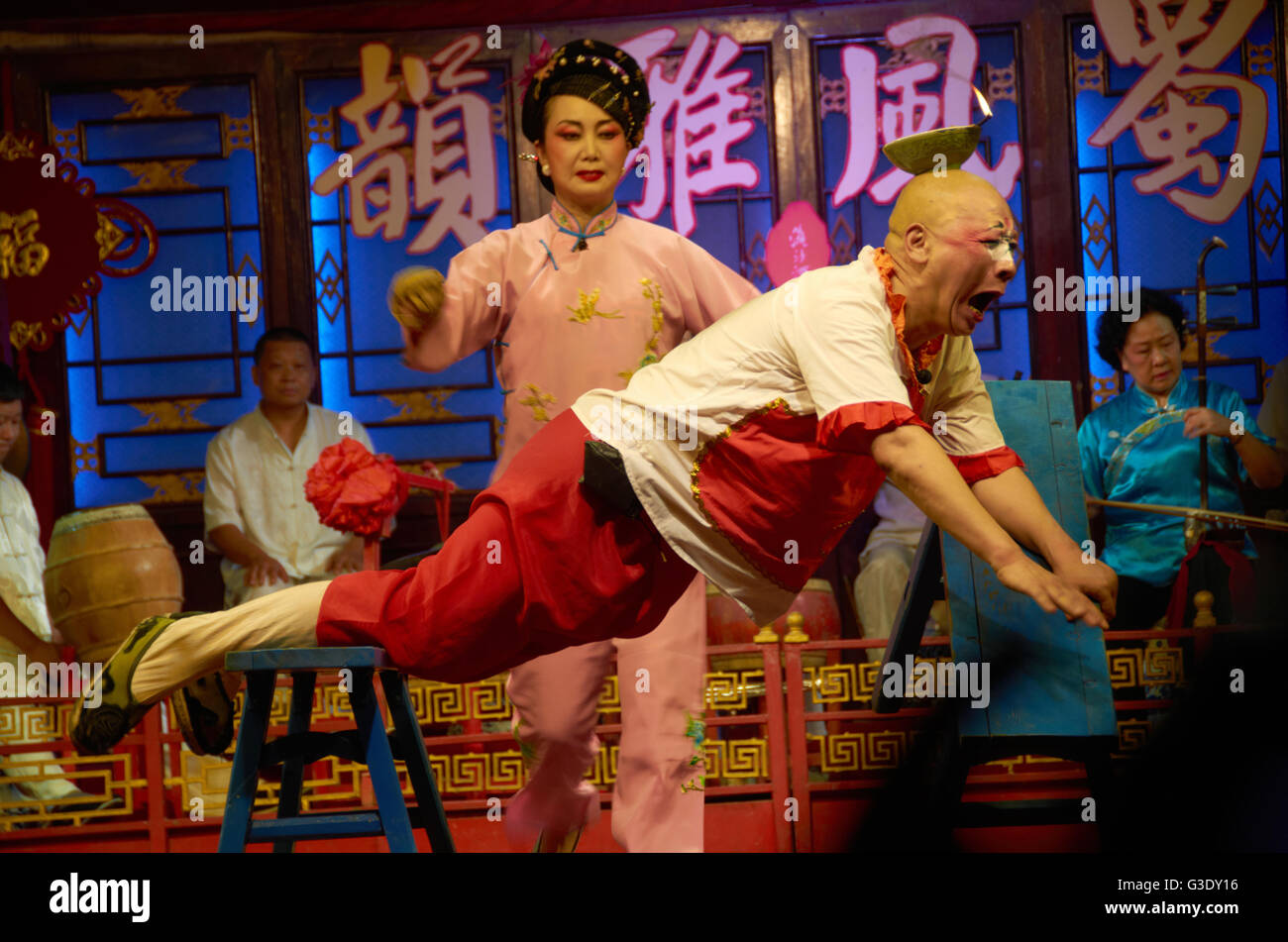 China Sichuan Oper Stockfoto