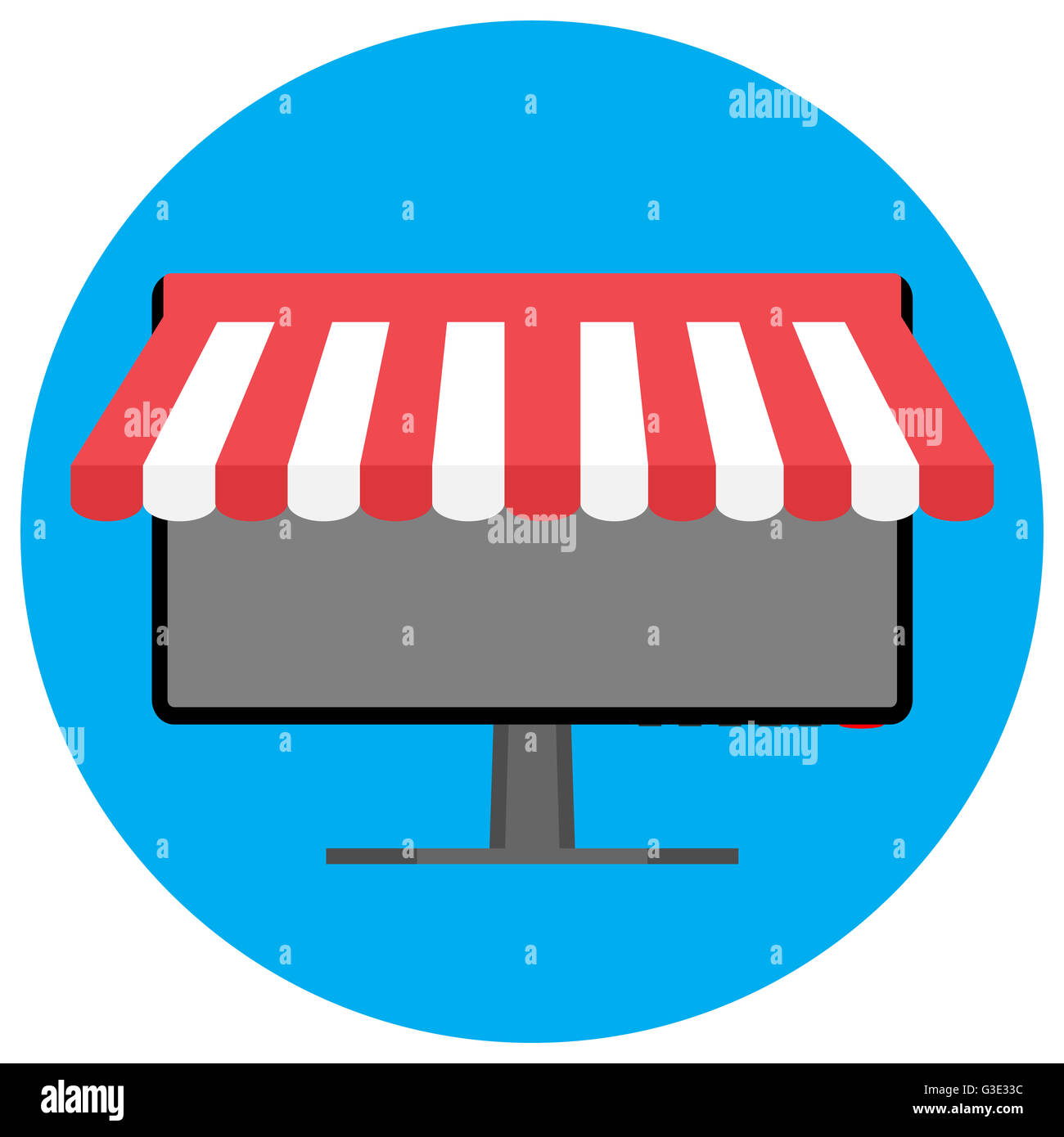 Online-shopping Symbol. Shopping, e-Commerce und Online-Shop, Online-shopping Symbol Vektor-illustration Stockfoto
