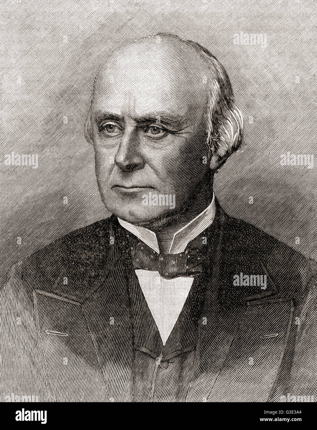 William Henry Bouverie Marke, 1. Viscount Hampden, 1814 – 1892.  Britischen liberalen Politiker und Sprecher des House Of Commons. Stockfoto
