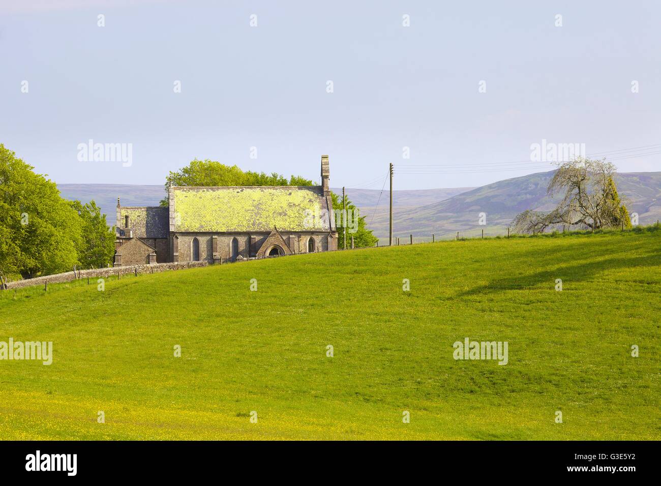 St. James weniger Kirche. Wald in Teesdale, North Pennines, Durham Dales, County Durham, England, Vereinigtes Königreich, Europa. Stockfoto