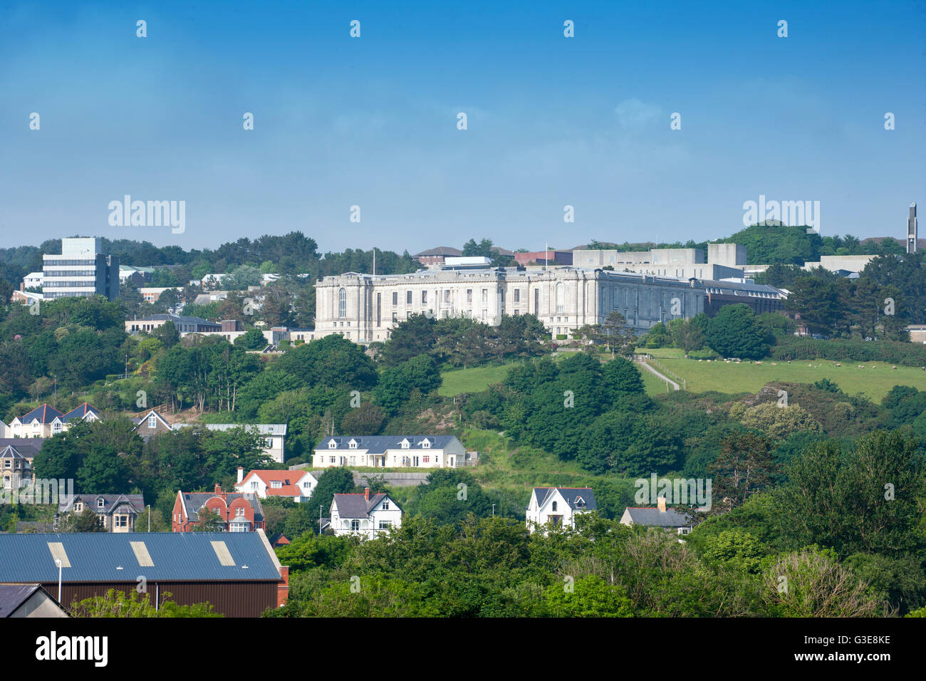 Die National Library of Wales in Aberystwyth Ceredigion UK Stockfoto
