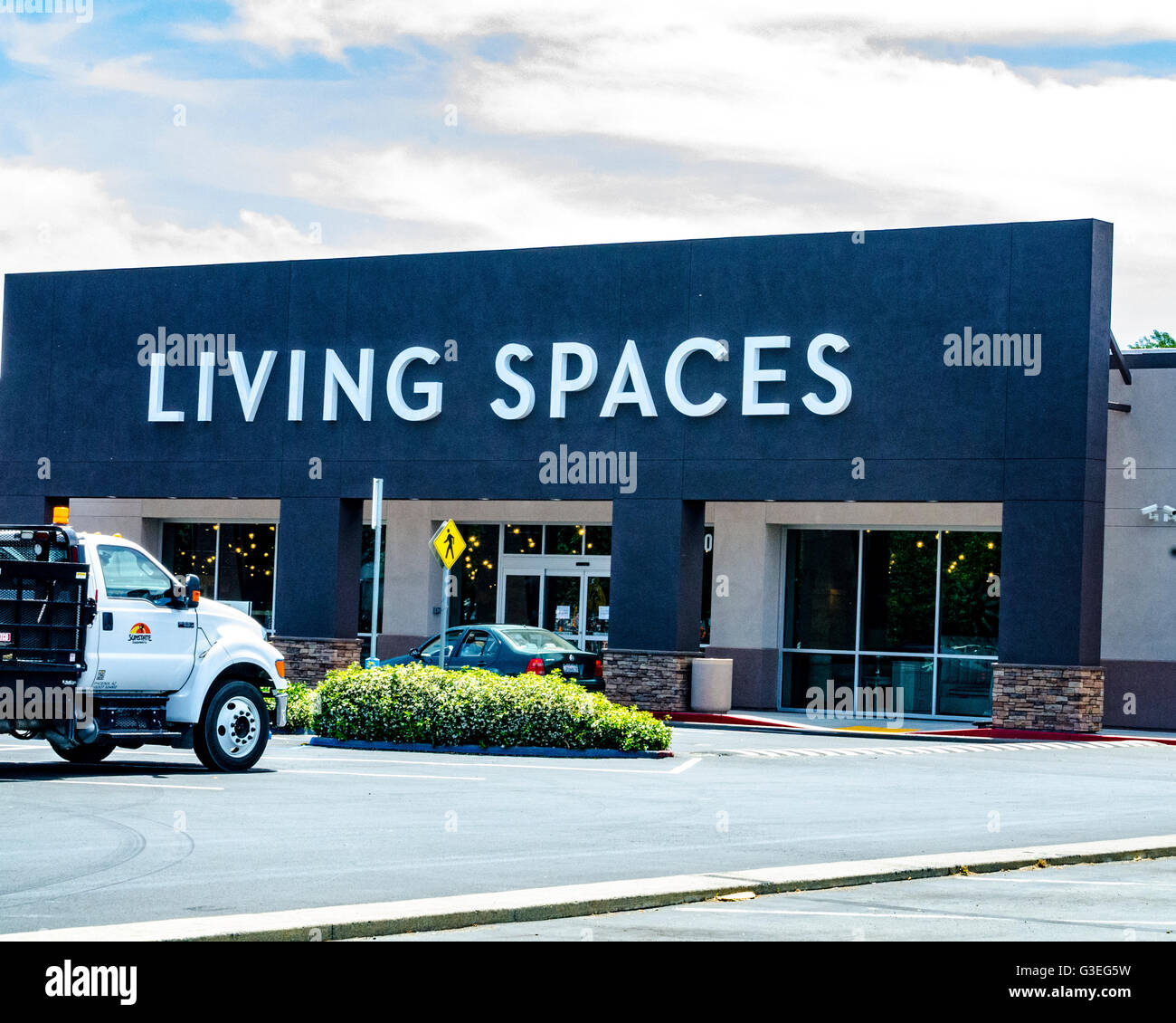 Eine neue Living Spaces Home Warenspeicher in San Leandro, Kalifornien Stockfoto
