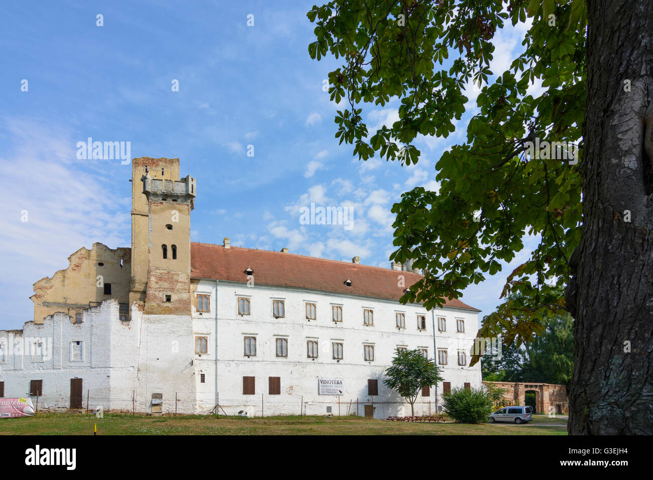 Burg, Tschechische Republik, Jihomoravsky, Südmähren, Süd-Mähren, Breclav (Lundenburg) Stockfoto