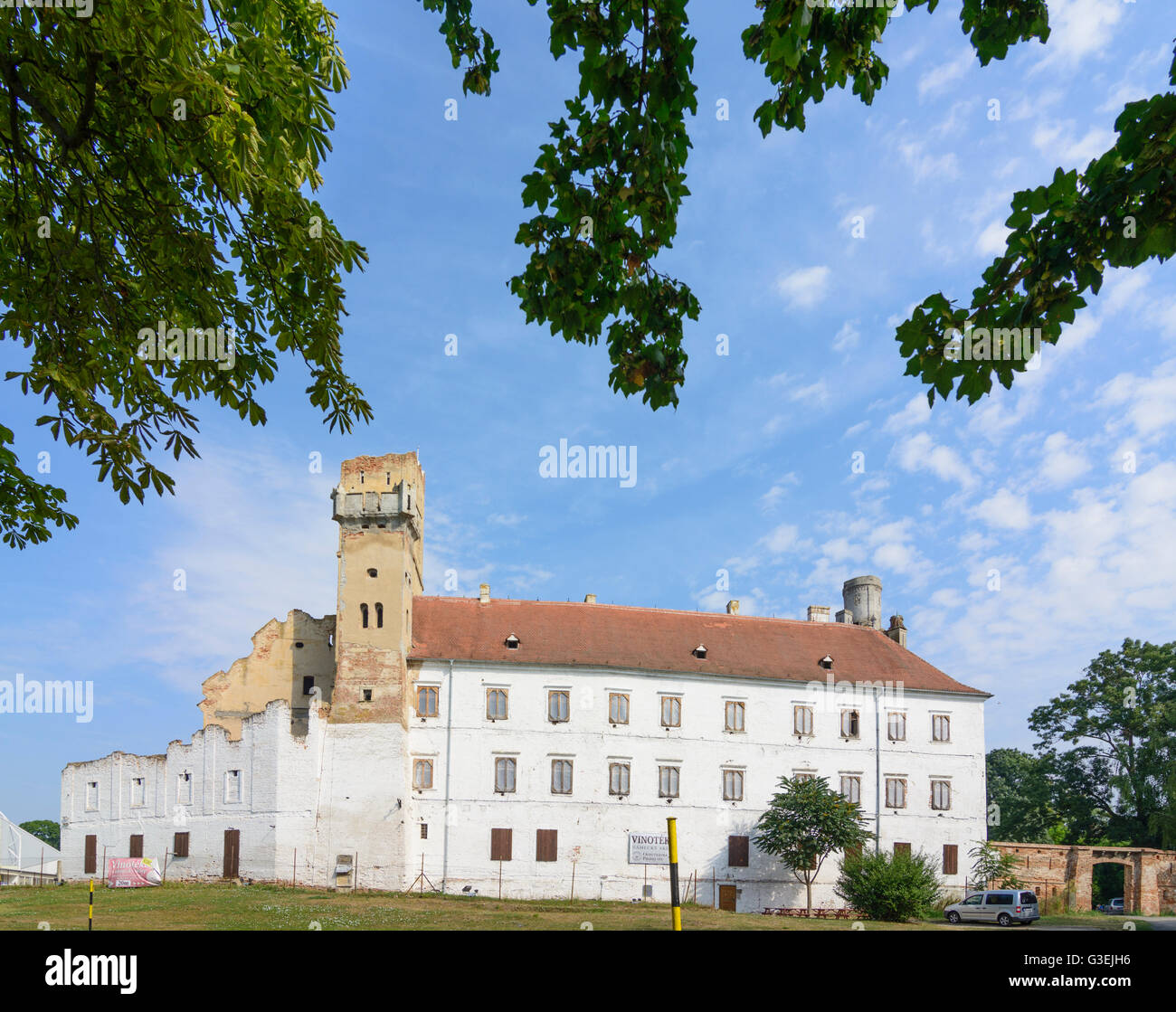 Burg, Tschechische Republik, Jihomoravsky, Südmähren, Süd-Mähren, Breclav (Lundenburg) Stockfoto