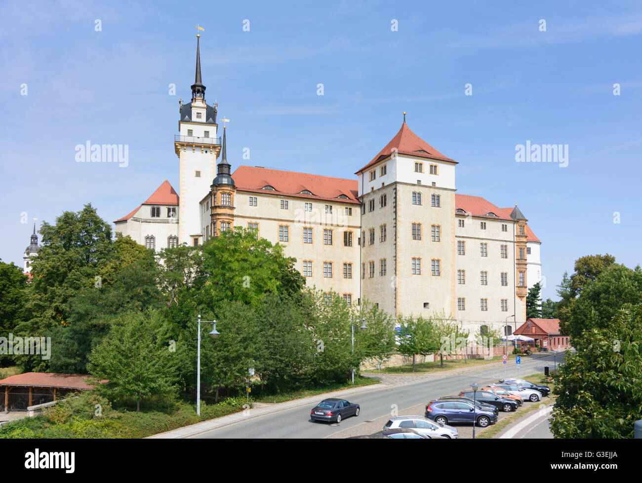 Schloss Hartenfels, Deutschland, Sachsen, Sachsen, Torgau Stockfoto