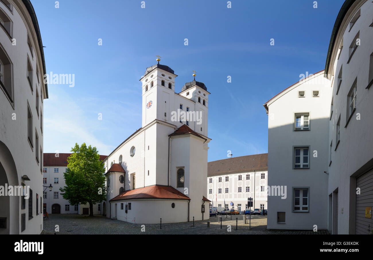 Schloss Kirche Hofkirche, Deutschland, Bayern, Bayern, Schwaben, Swabia, Günzburg Stockfoto
