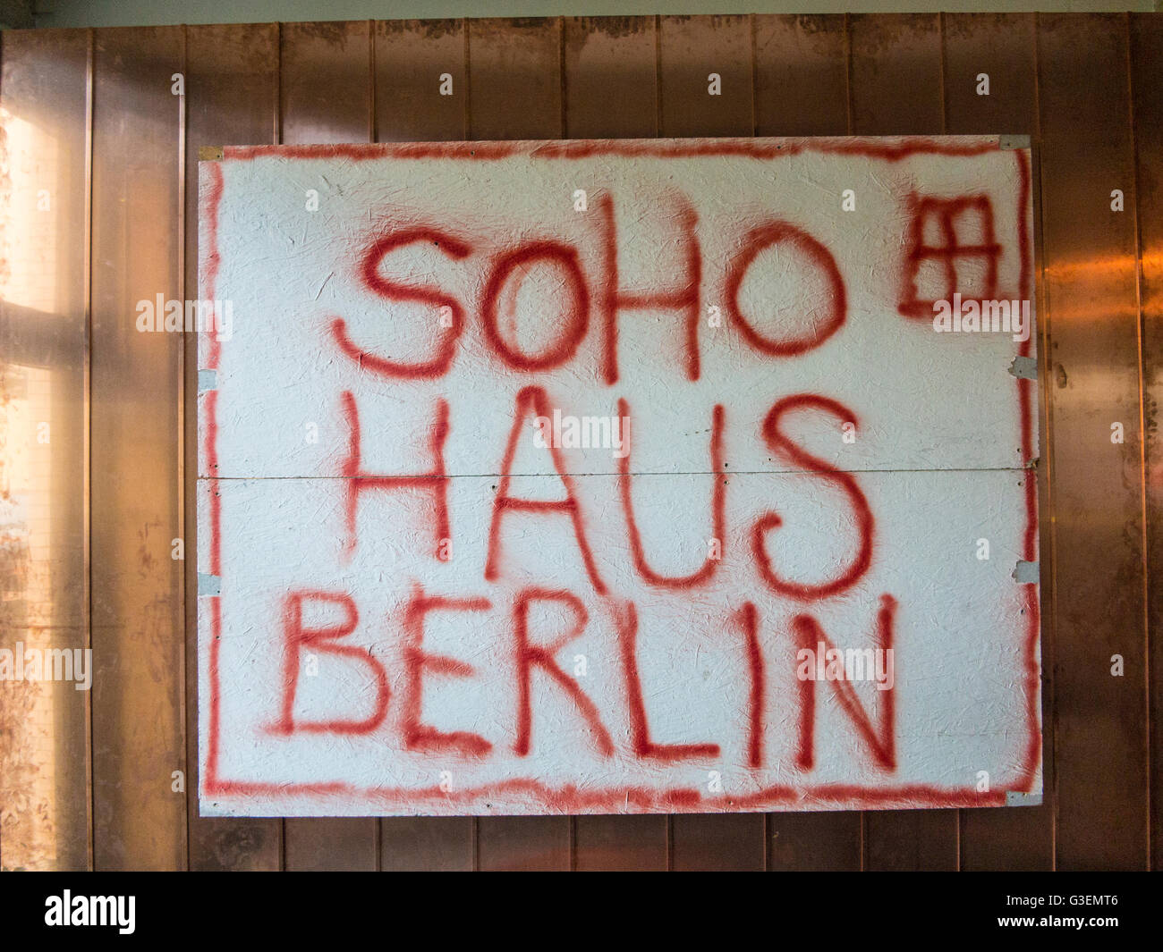 Innere des Soho House Berlin Stockfoto