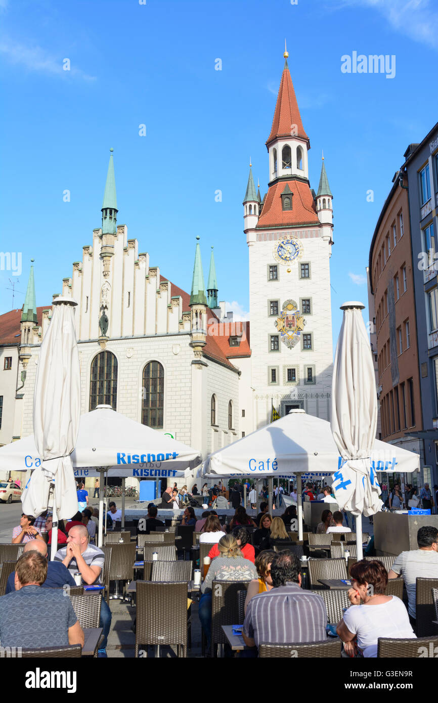 Altes Rathaus bin Marienplatz, Deutschland, Bayern, Bayern, Oberbayern, Oberbayern, München, München Stockfoto