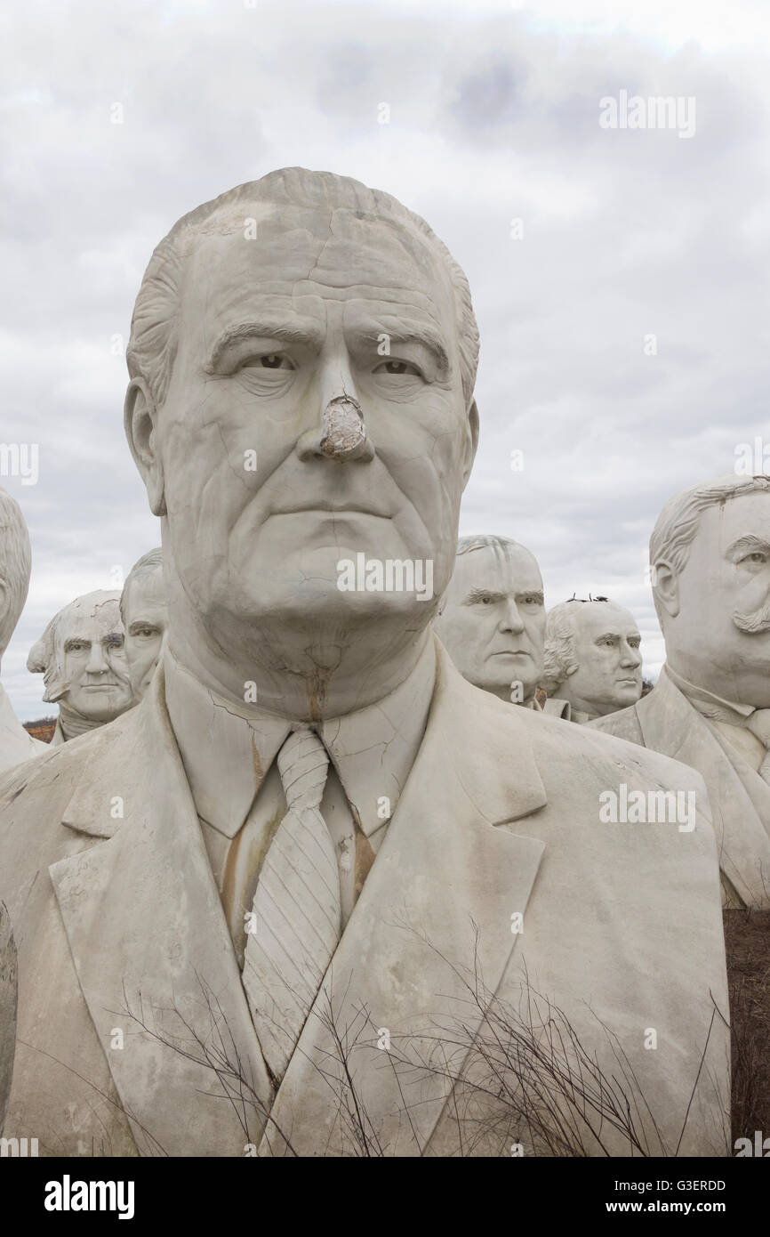 Virginia Präsidenten nicht mehr existierenden Parkmuseum Croaker VA Stockfoto