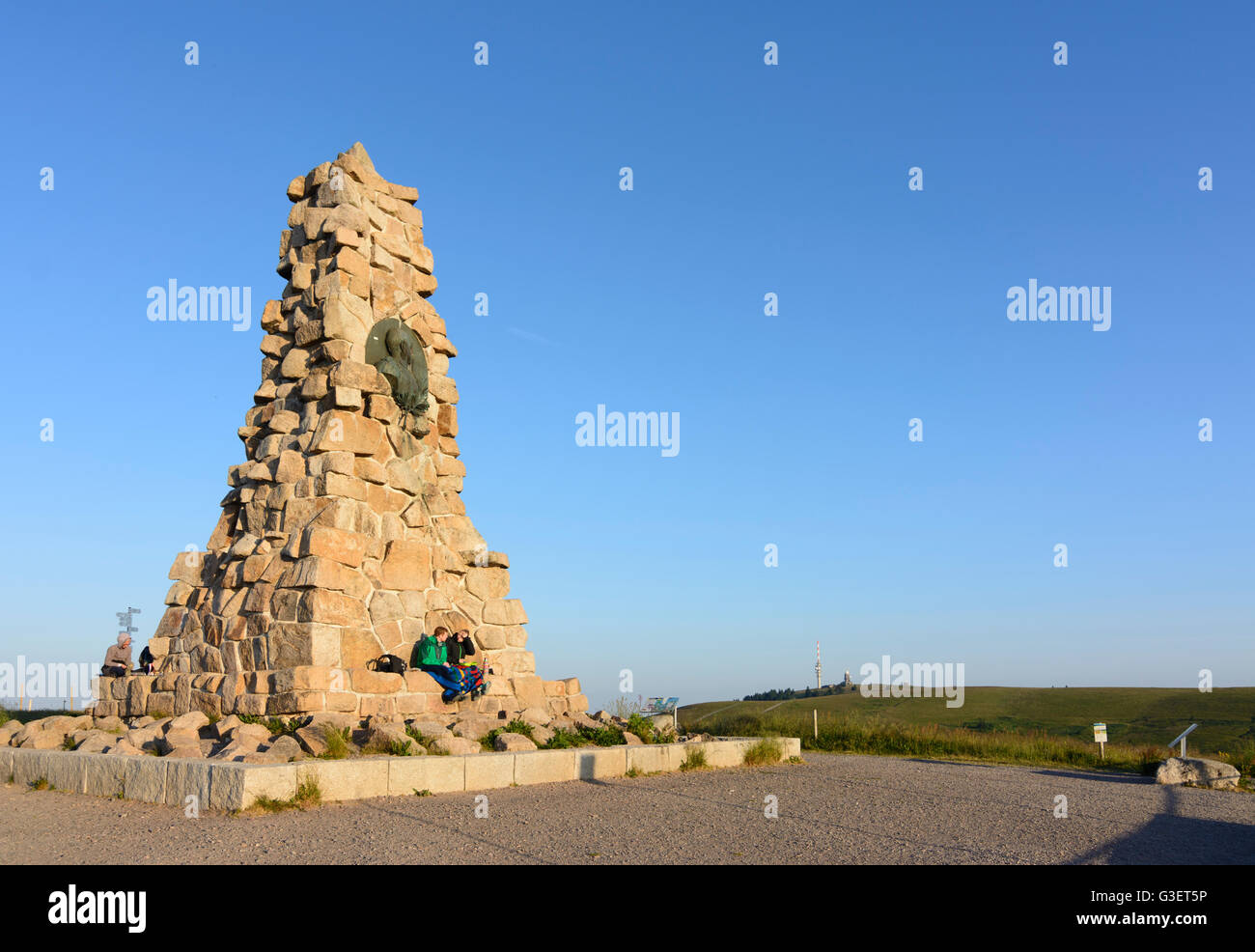 Feldberg: Bismarck-Denkmal auf dem Gipfel Seebuck, Deutschland, Baden-Württemberg, Schwarzwald, Schwarzwald, Feldberg (Schwarzwald Stockfoto