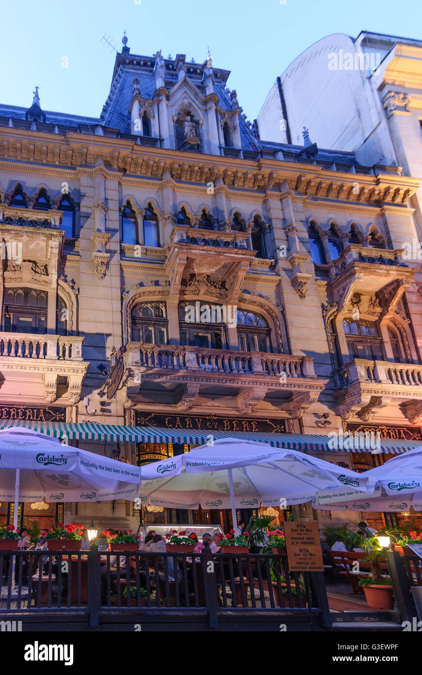 Strada Stavropoleus Restaurant Caru Cu Bere Rumanien Bukarest Bucuresti Stockfotografie Alamy
