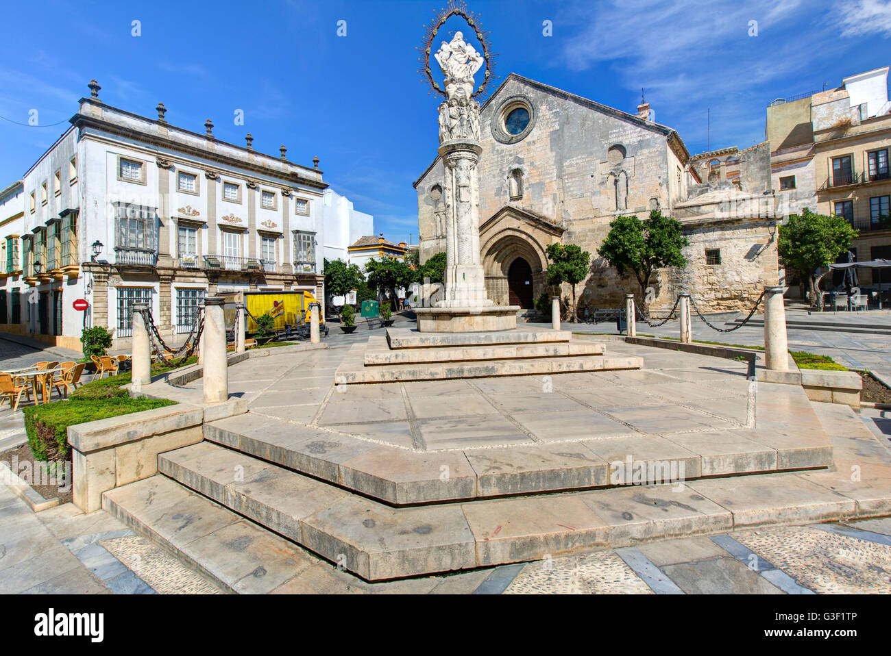 Kirche San Dionisio, Plaza Asunción, Jerez De La Frontera, Andalusien, Spanien, Europa Stockfoto