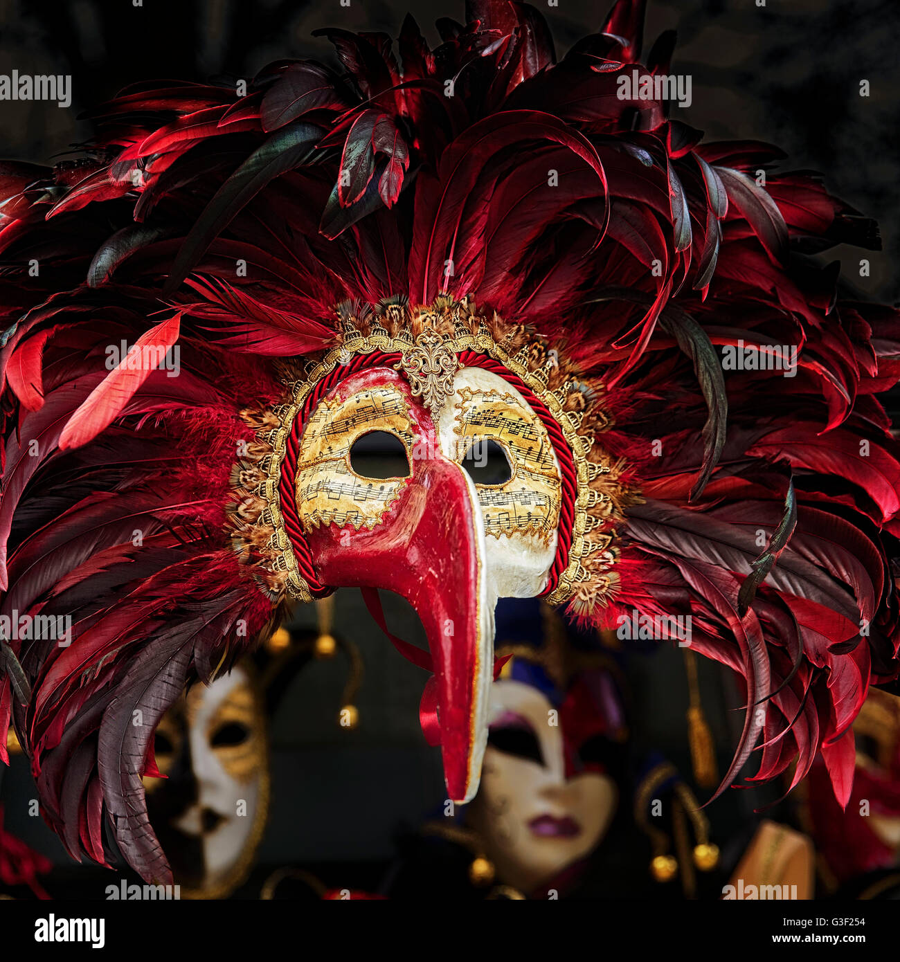 Karneval in Venedig, Veneto, Maske, Stockfoto