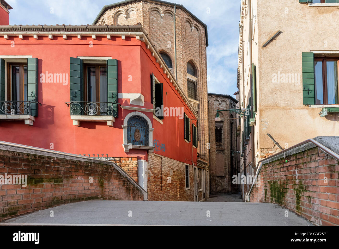 Italien, Venedig, Architektur, Brücke, Calle de le Pazienza Stockfoto