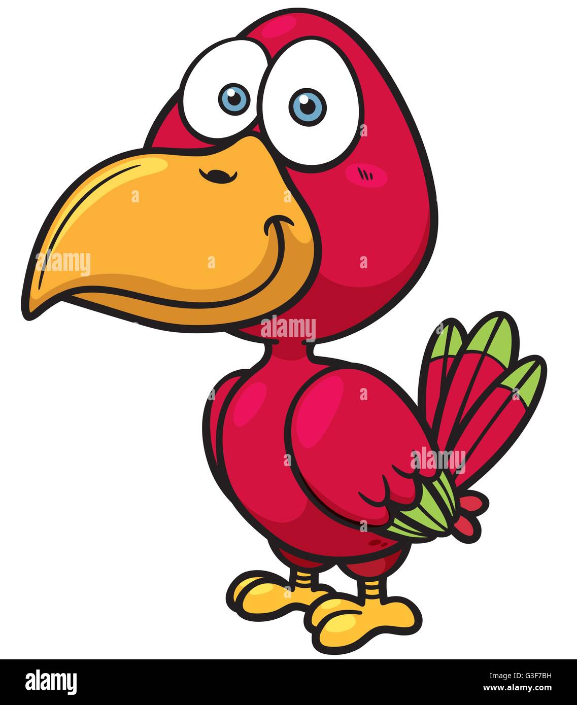 Vektor-Illustration von Vogel-Cartoon Stock Vektor