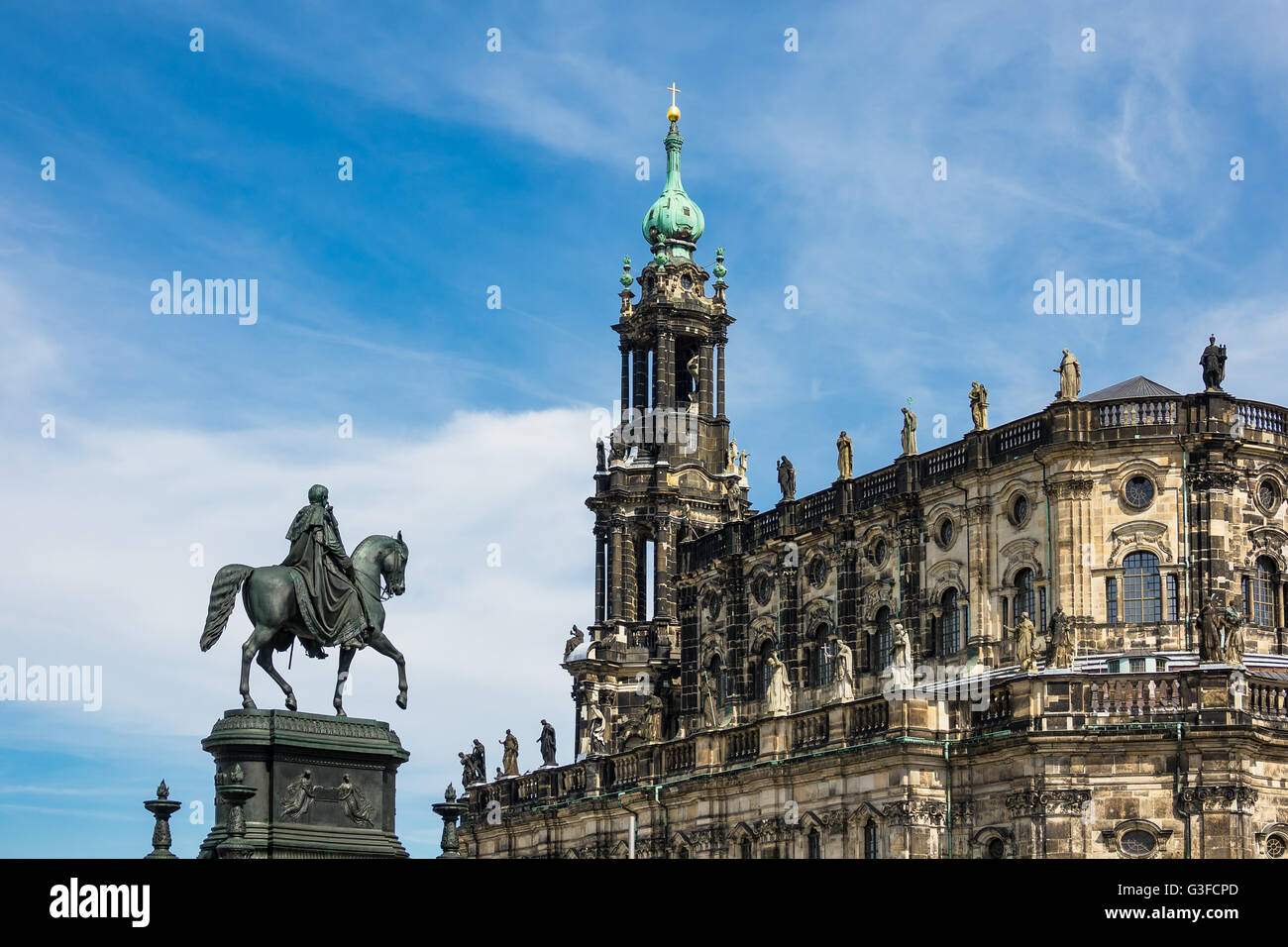 Historisches Gebäude in Dresden (Deutschland) Stockfoto