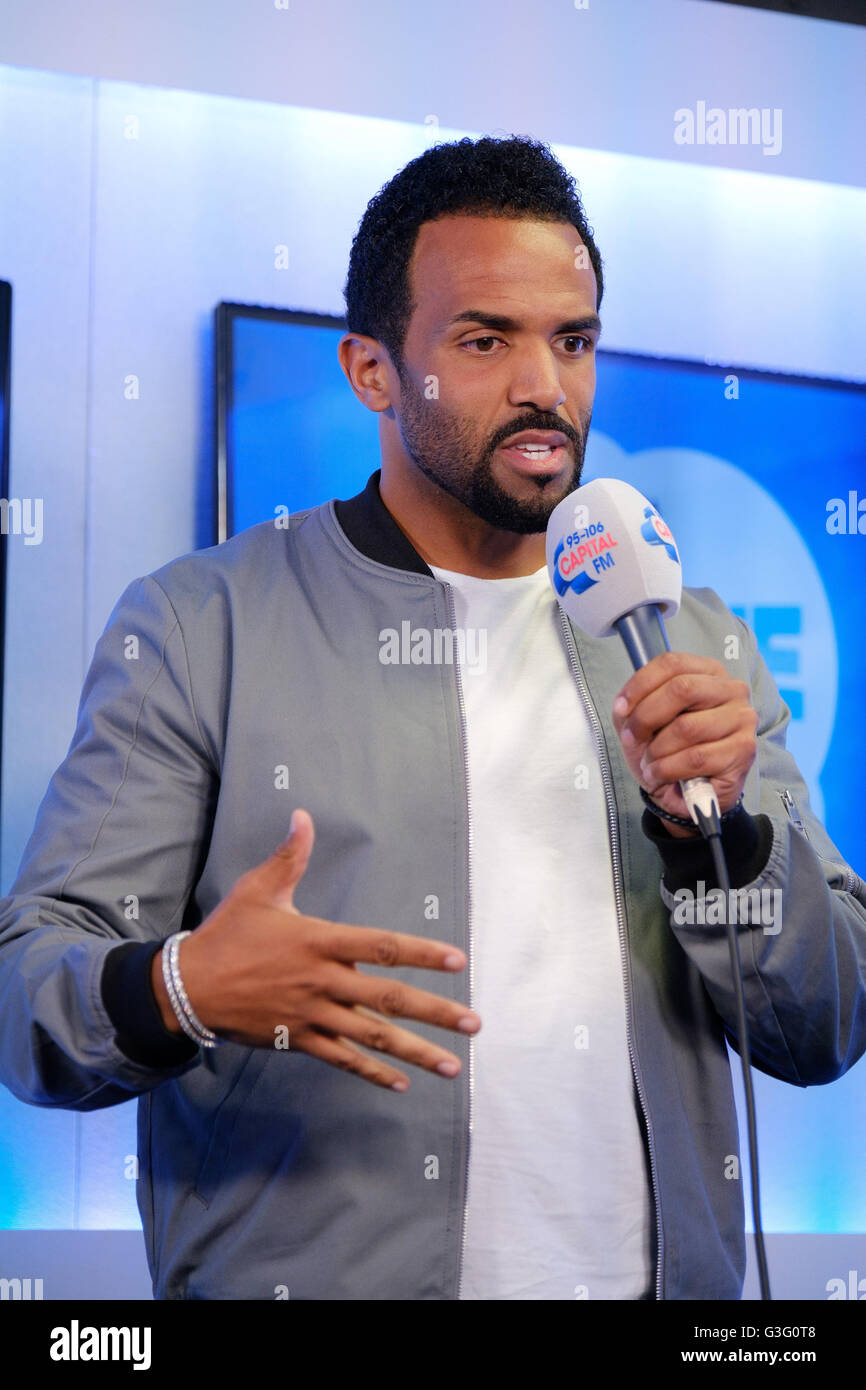 Craig David beim Capital Summertime Ball mit Vodafone im Wembley Stadium, London. DRÜCKEN SIE VERBANDSFOTO. Bilddatum: Samstag, 11. Juni 2016. Bildnachweis sollte lauten: Frantzesco Kangaris/PA Wire Stockfoto