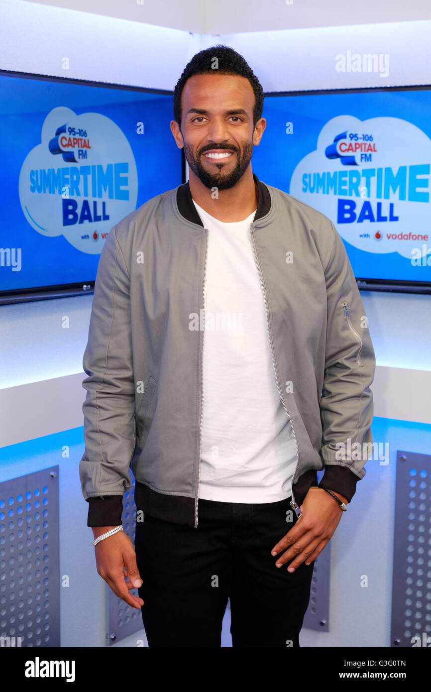 NUR zur redaktionellen Nutzung Craig David in der Hauptstadt im Sommer Ball mit Vodafone statt im Wembley Stadion in London. PRESSEVERBAND Foto. Bild Datum: Samstag, 11. Juni 2016.  Bildnachweis sollte lauten: Frantzesco Kangaris/PA Wire Stockfoto