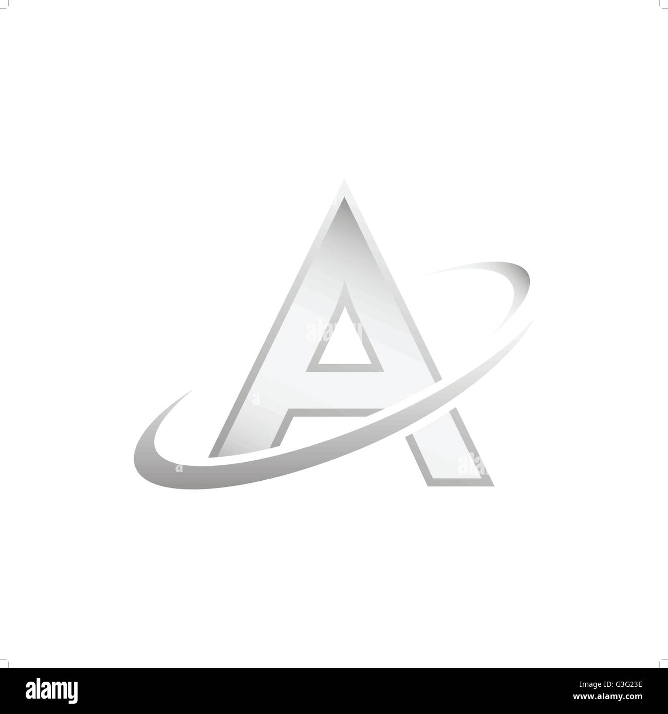 Atomare Konzept Symbol, 3d isoliert auf weißem Vektor, Schlaganfall nicht erweitert, auf Teller, Eps 10 Stock Vektor