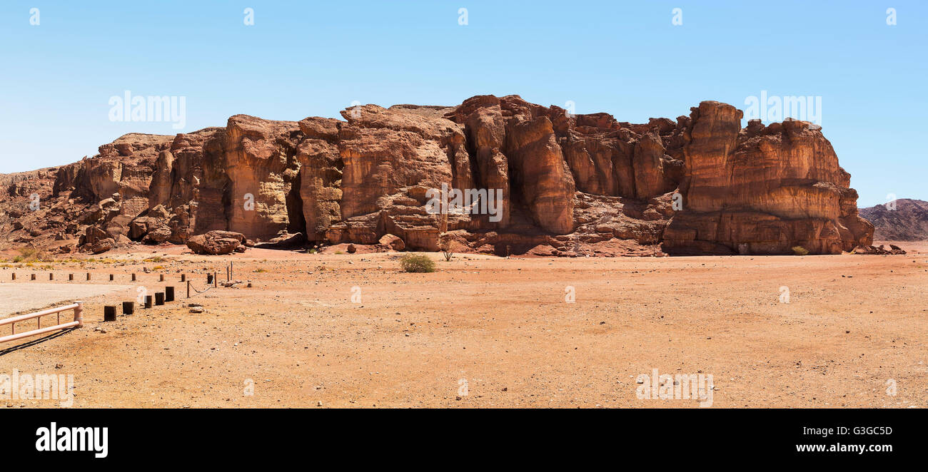 Solomon Säulen im Timna park Israel Stockfoto