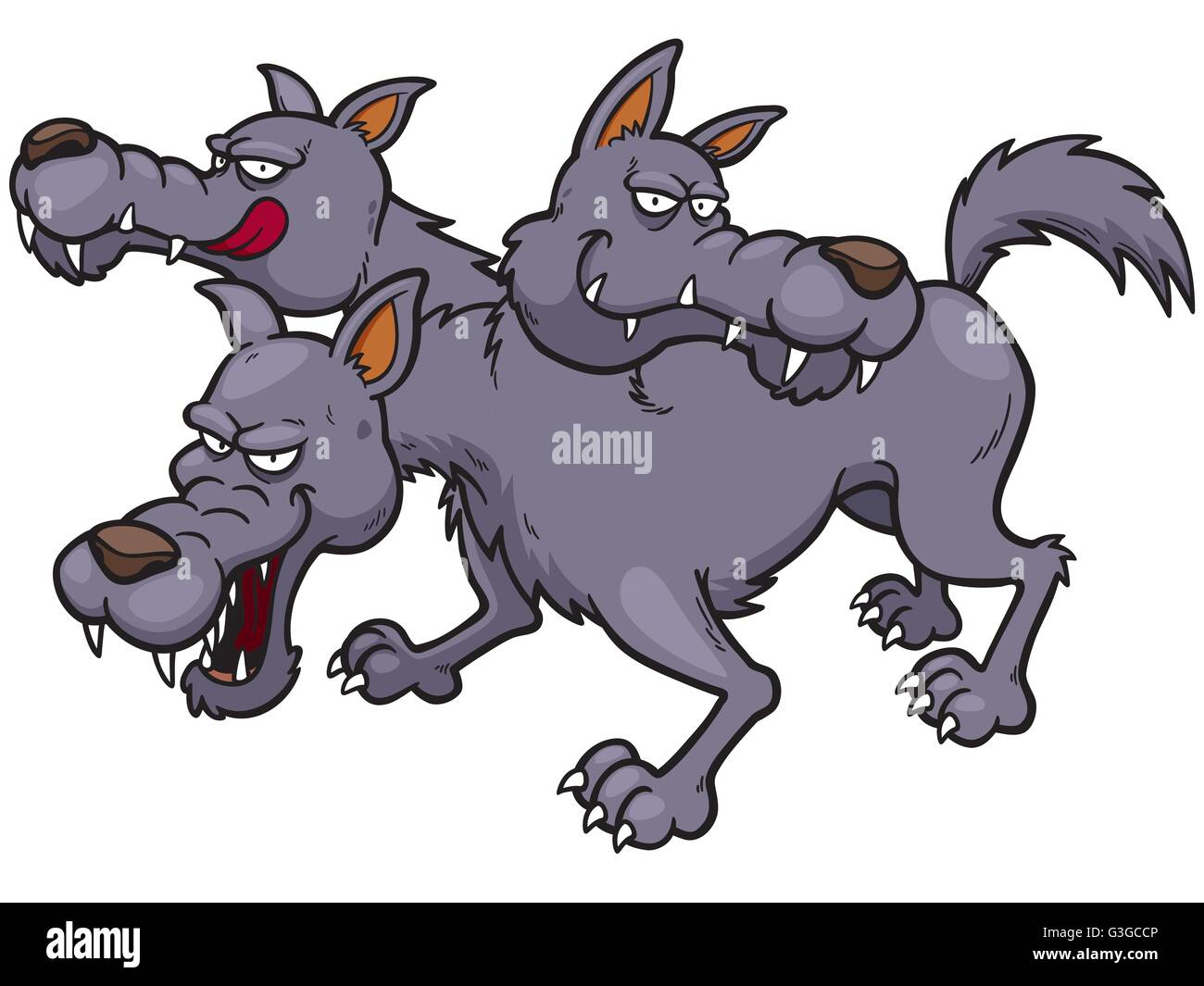 VektorIllustration von Cerberus cartoon Alamy