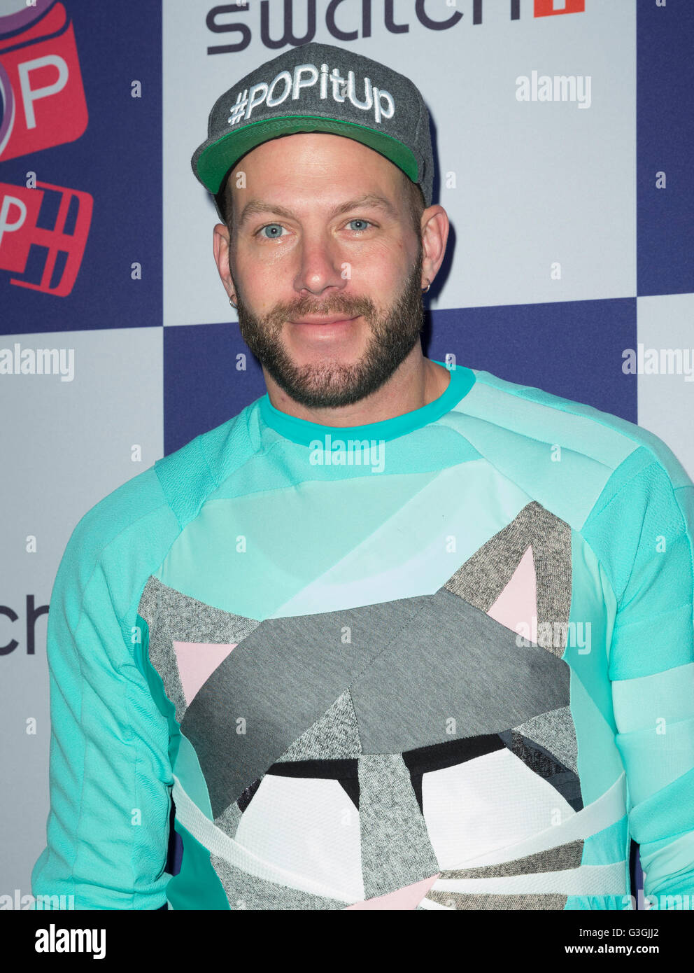 DJ Johnny Wujek besucht Swatch feiern des Times Square Store Eröffnung (Foto: Lev Radin/Pacific Press) Stockfoto