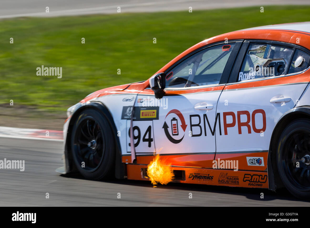 Melbourne, Australien. 12. Juni 2016. Australische GT Trophy Fahrer, Morgan Haber in Rennen 1 den Shannnon Staatsangehörigen auf der 12. Juni 2016 in Winton. Bildnachweis: Dave Hewison Sport/Alamy Live-Nachrichten Stockfoto