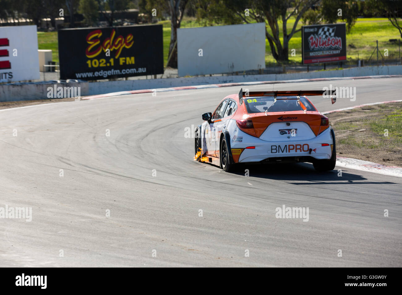 Melbourne, Australien. 12. Juni 2016. Australische GT Trophy Fahrer, Morgan Haber in Rennen 1 den Shannnon Staatsangehörigen auf der 12. Juni 2016 in Winton. Bildnachweis: Dave Hewison Sport/Alamy Live-Nachrichten Stockfoto