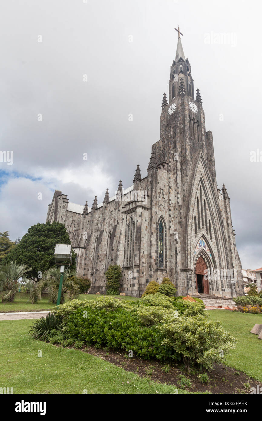 Stein-Kathedrale Canela-Brasilien Stockfoto