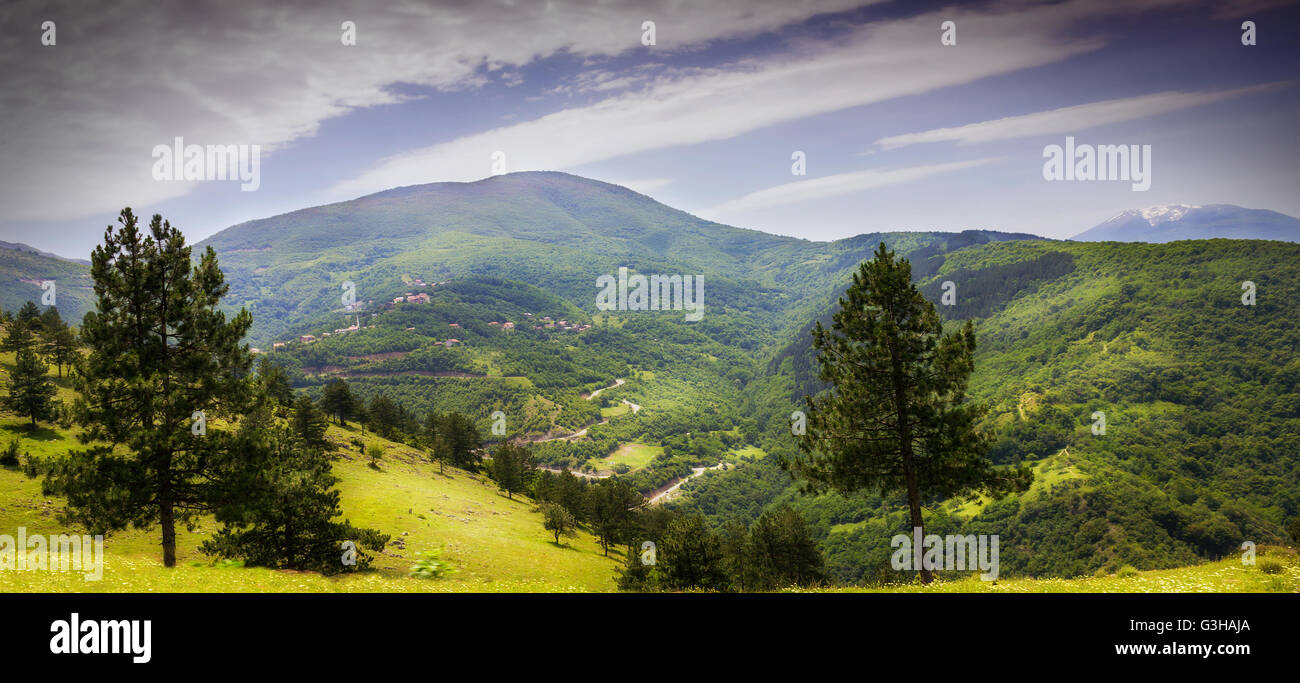 Bergtal im kosovo Stockfoto