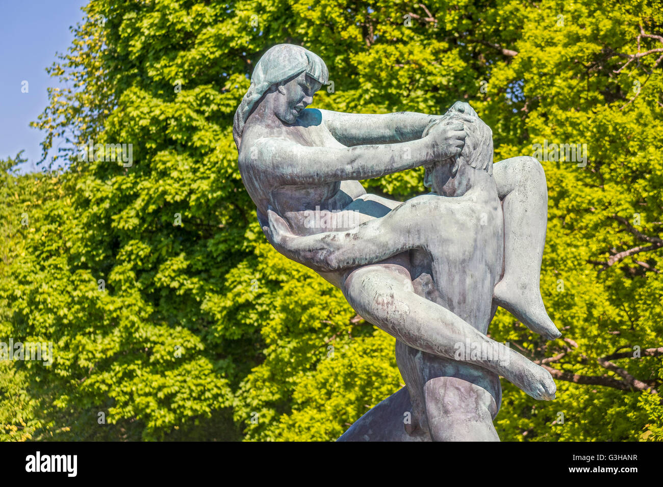 Gustav Vigeland-Skulpturenpark Oslo Norwegen Stockfoto