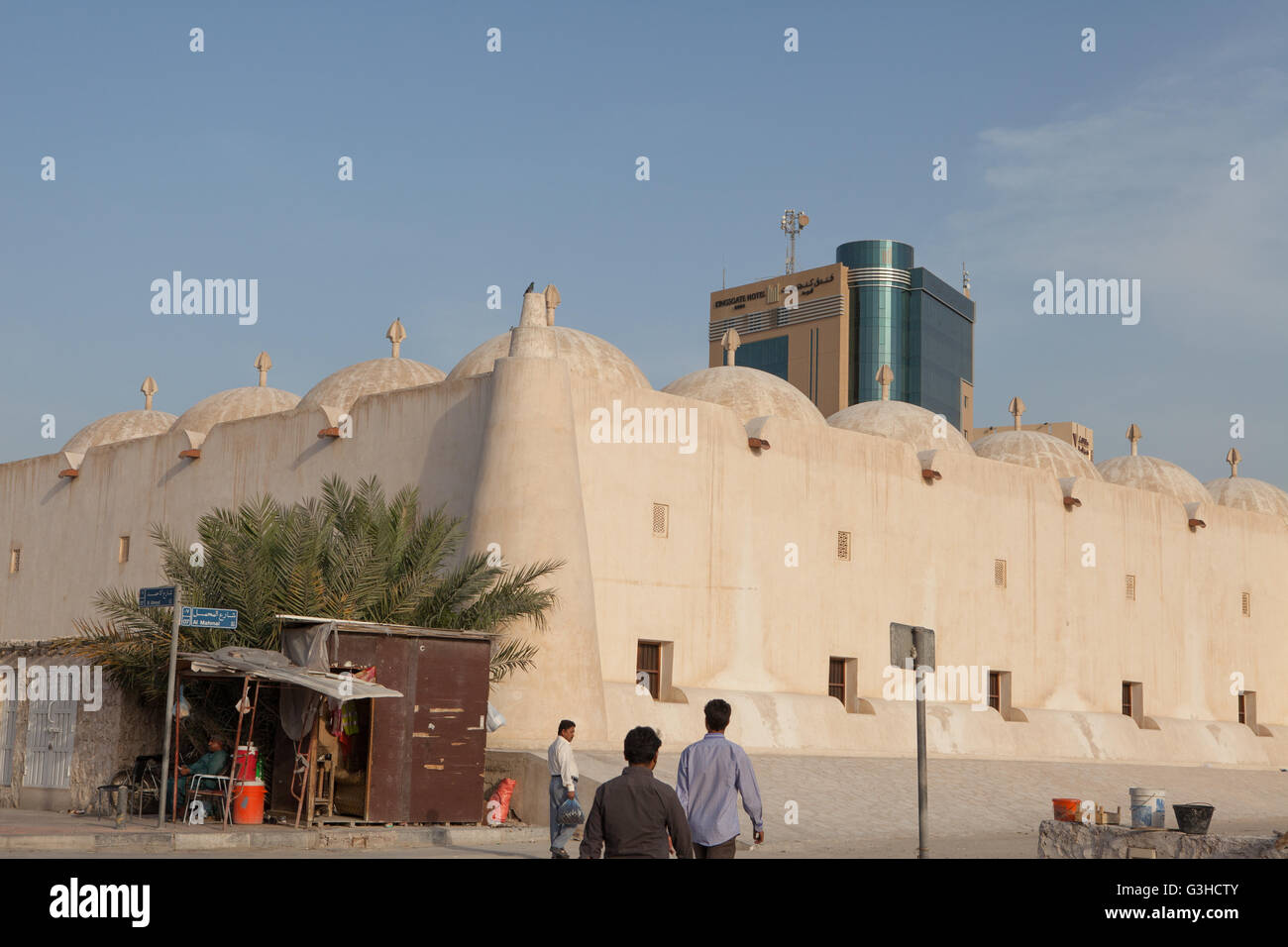 Moschee. Altstadt Doha. Stockfoto