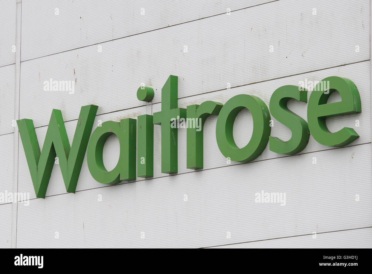 Waitrose Convenience Shop Shop-Zeichen-logo Stockfoto