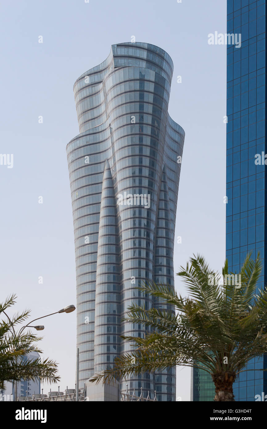 Turm auf West Bay Doha Stockfoto